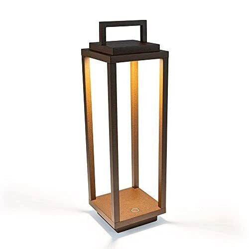 AB+ 9105517002 ab+ by Abert Resort Lampada da tavolo portatile ricaricabile IP54 LED integrato dimmerabile colore Corten
