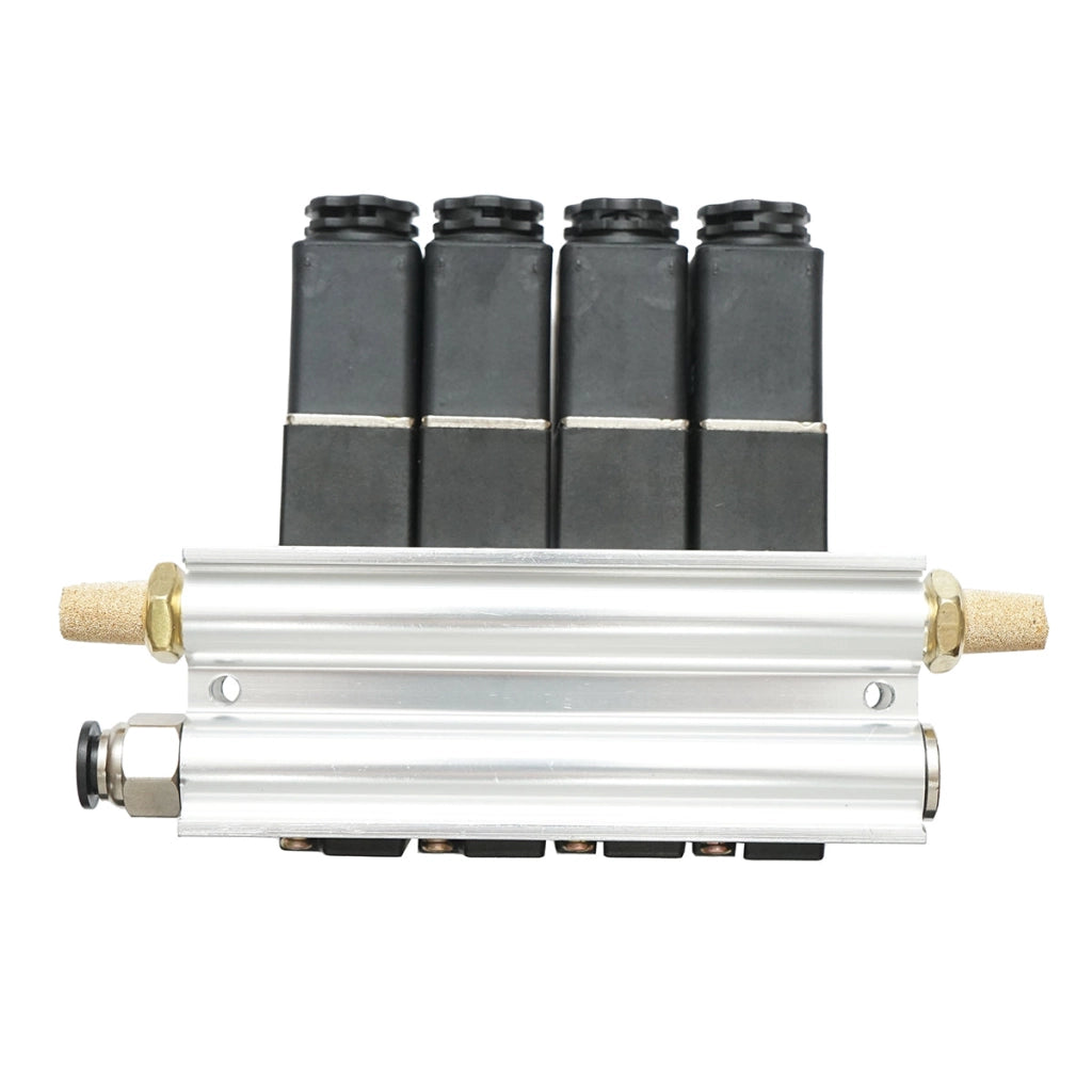 Set di 4 elettrovalvole per trattori forestali 12V con rampa 2 aperte/2 chiuse per DISRA99