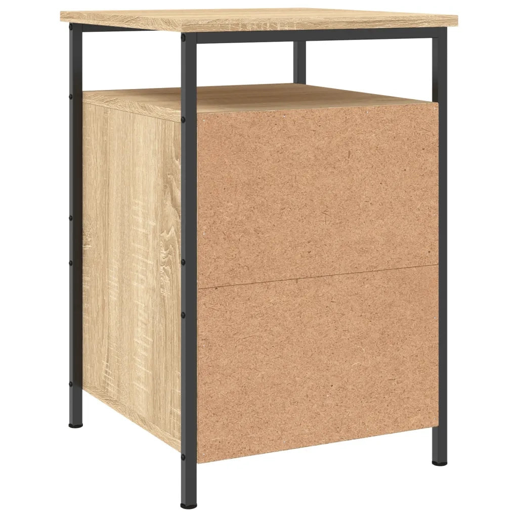 Comodini 2 pz-Set di 2 Tavolino da notte Rovere Sonoma 40x42x60 cm in Legno Multistrato 132268