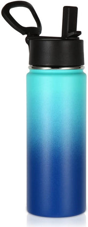Vacuum Isolante a Doppia Parete - 530 ml - Bicchiere con Apertura Ampia - Raccordo per Raccogliere Condensa - Bicchiere Riciclabile