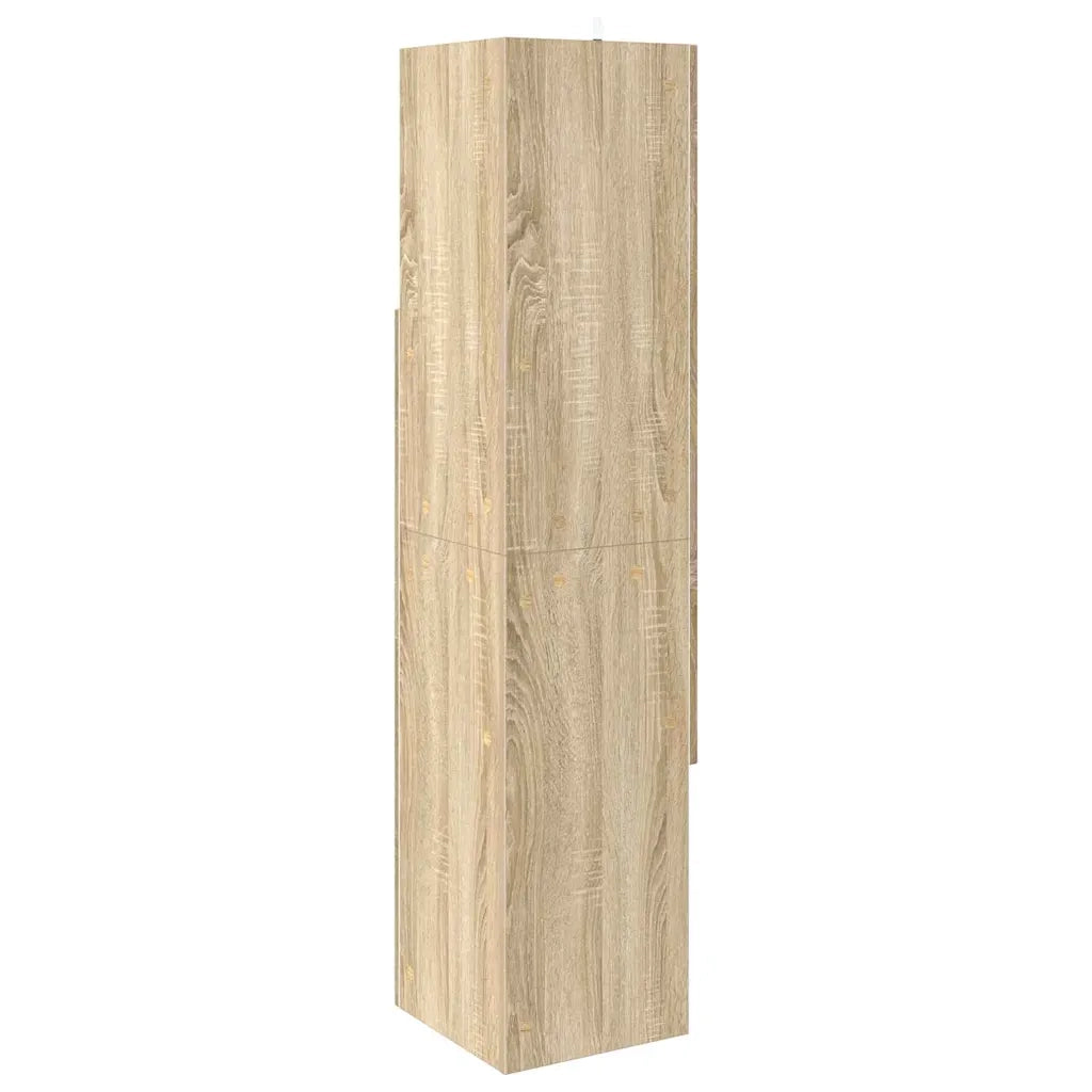 Mobile angolare Rovere Sonoma 32x32x140cm Legno multistrato 889877