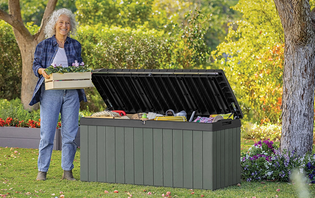 Baule da Esterno Keter Darwin 120 142,5x65,3x64,3 cm in Evothech+ Verde