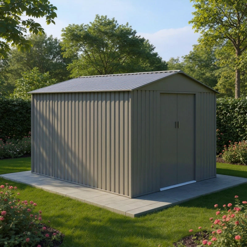 Casetta da giardino in metallo â€“ MJ 8 x 10 - 7,9 mÂ² - Antracite