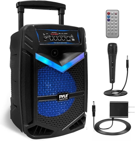 Altoparlante Bluetooth per Feste con Funzione Karaoke - Alta Potenza - Audio di Qualità