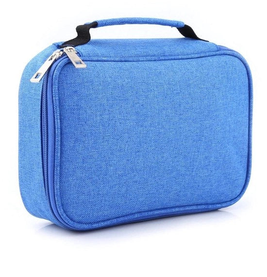 Etui di grande capacità - Opvougbile Etui - Organizzatore multifunzionale - Borsa per matite - Chiusura a cerniera - 72 tasche - Borsa per pennarelli