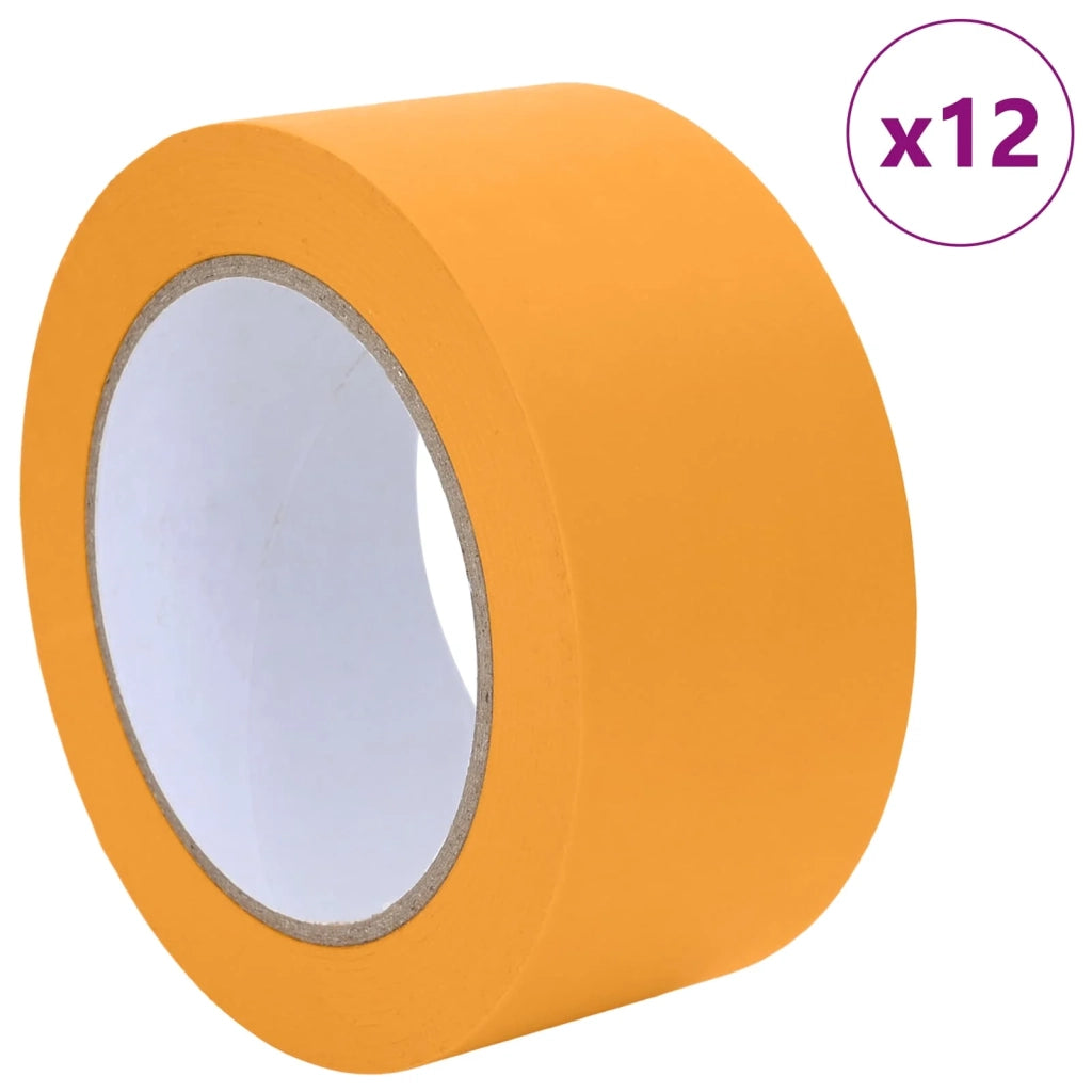 Nastri Adesivi per Pittori 12 pcs Giallo 50mm x 50m Carta 42019648