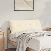 Cuscino per Schiena Crema 120 x 50 cm Tessuto in Cords 42014824