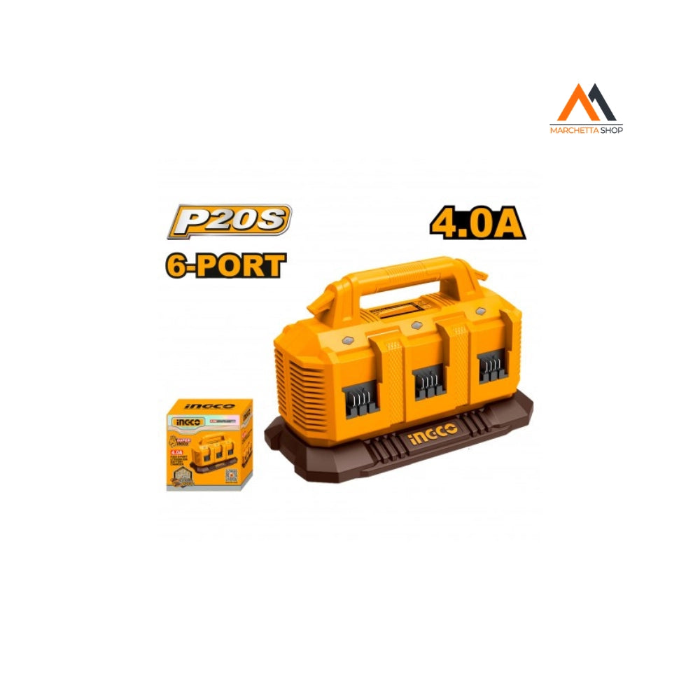 CARICABATTERIE RAPIDO 20V 4A 6 PORTE