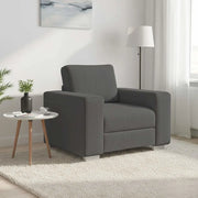 Divano Sedia-Poltrona-Sofa Relax Grigio Scuro 60 cm Tessuto di Velluto a Coste