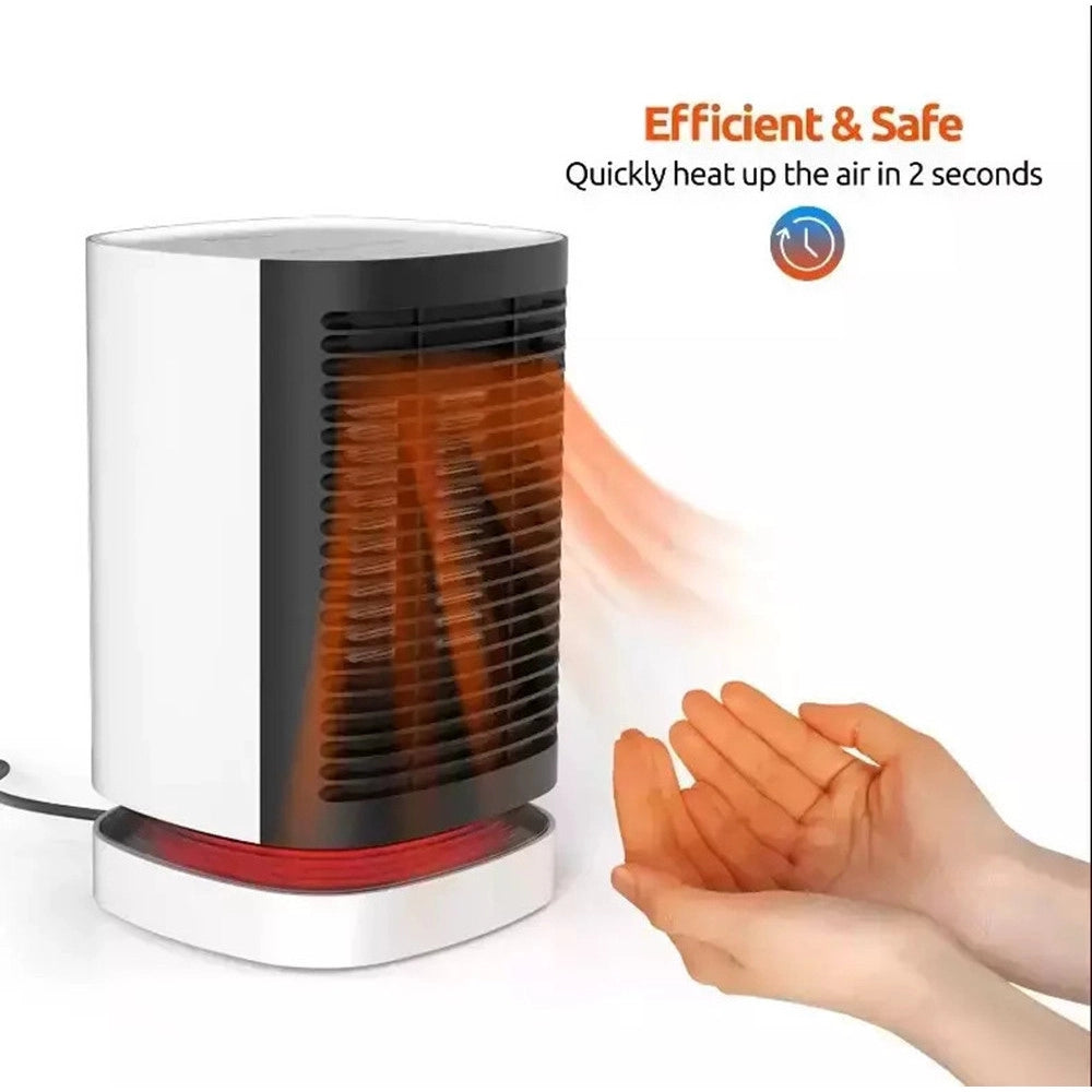 Trade Shop - Mini Termoventilatore Riscaldatore Elettrico Portatile Compatto 950 Watt Q-nf002 -