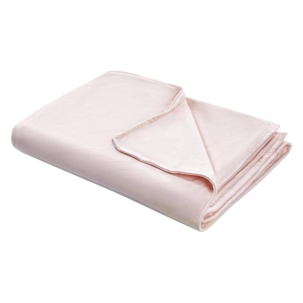 Copripiumino per coperta ponderata Rosa Tessuto poliestere 120 x 180 cm Motivo solido Design moderno Tessile camera da letto
