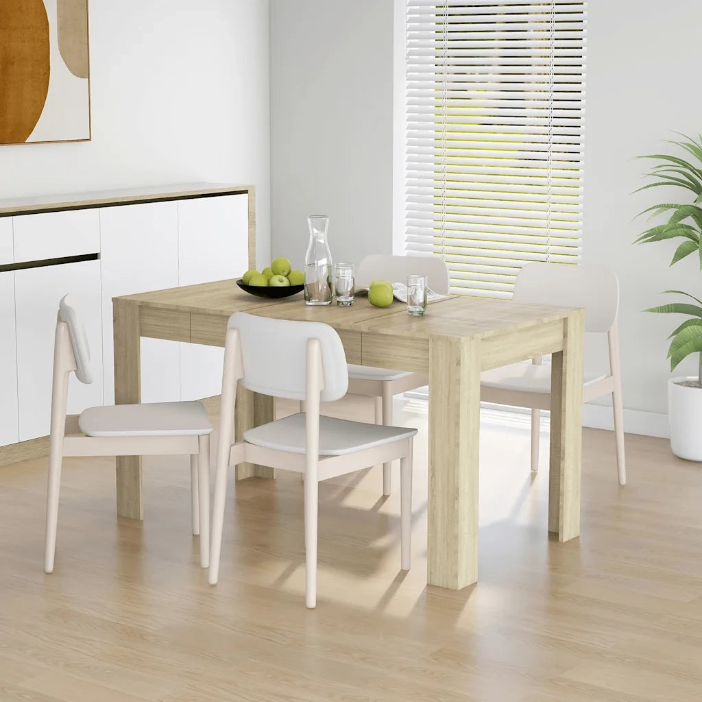 Tavolo da Pranzo | Tavolo da cucina Rovere Sonoma 140x74,5x76 cm Legno Multistrato