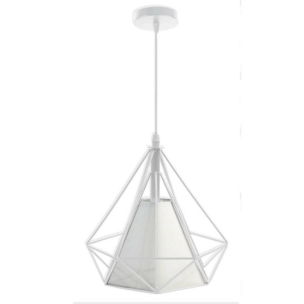 Trade Shop - Lampadario Diamante Da Soffitto Sospeso Pendente Moderno Plafoniera E27 B20 -