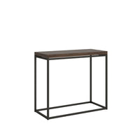 Consolle Allungabile 90x45-90x80 cm in Nobilitato Marrone