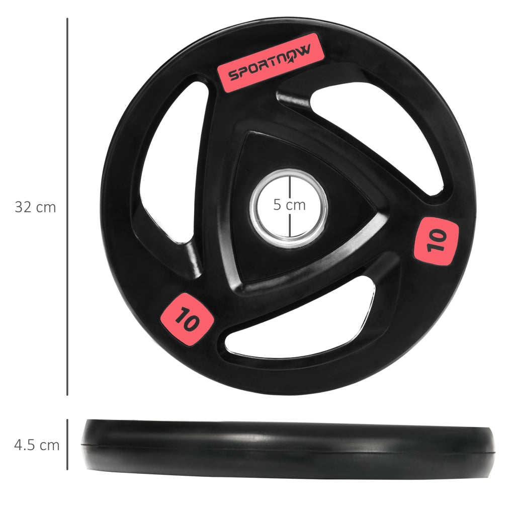 Dischi Pesi 10kg Acciaio Gomma ¨C zephmum ¨C 2x10kg