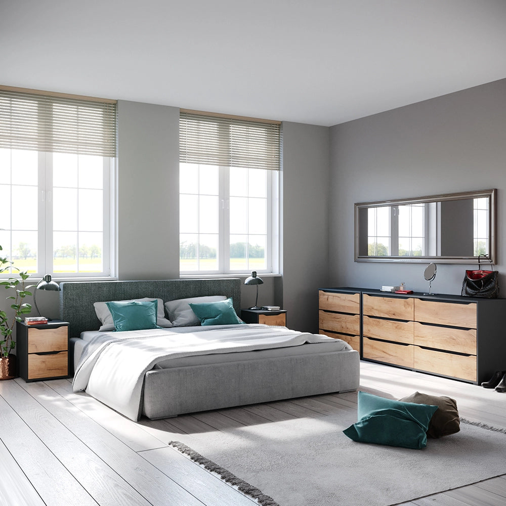 Vicco Credenza Quercia dorata/antracite 48 x 77.6 cm con cassetti