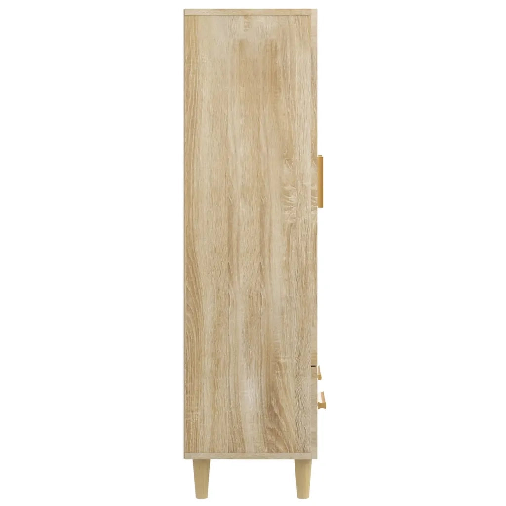 Credenza-Buffet-Armadio da cucina Rovere Sonoma 70x31x115 cm in Legno Multistrato 941742