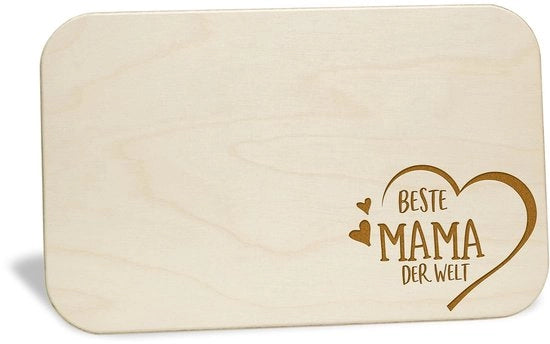 Piatto da colazione personalizzato con stampa | Regalo per mamma per la festa della mamma, compleanno, Natale | Piatto da taglio personalizzato con frase motivazionale | Idee regalo, regalo di compleanno, piccola sorpresa