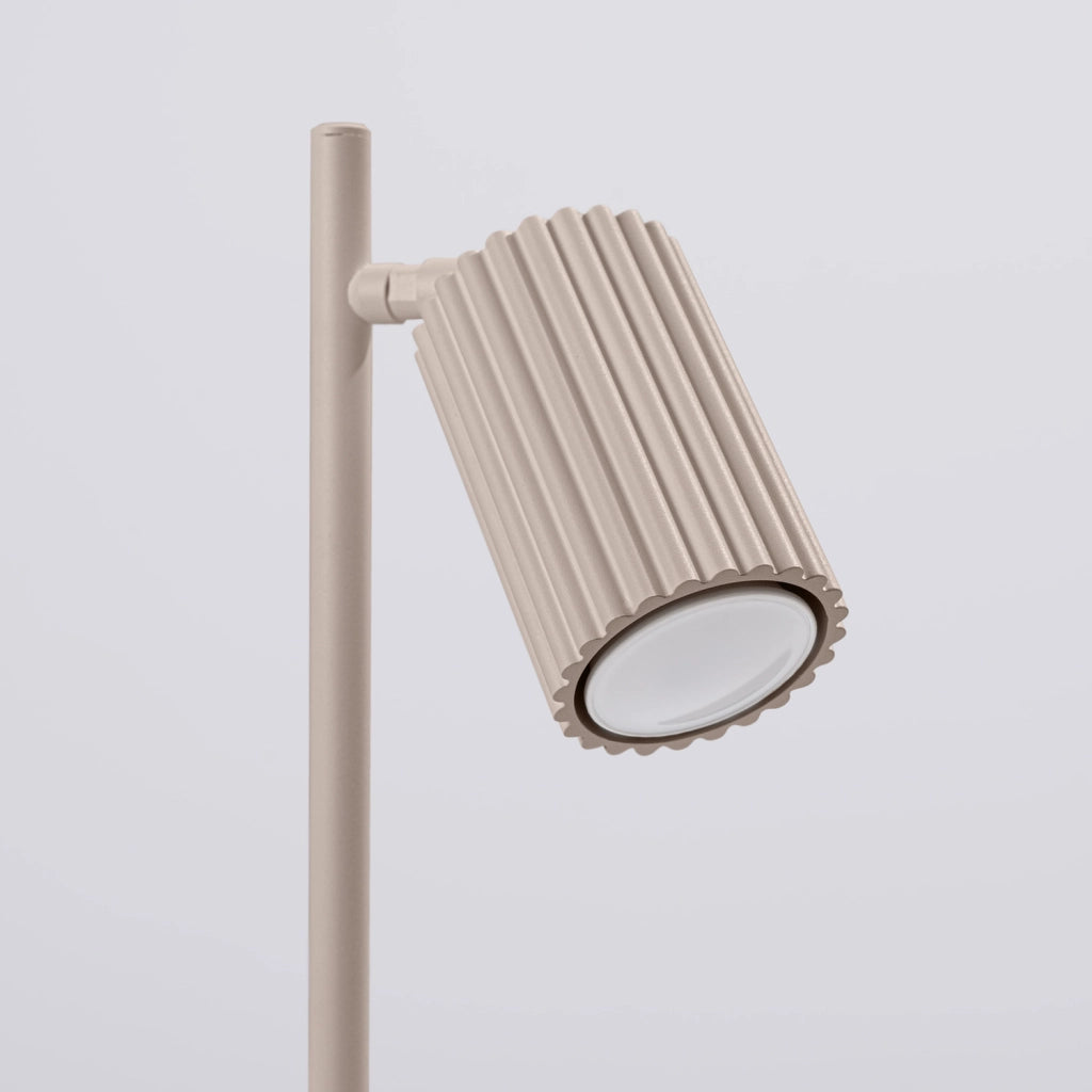 Lampada da scrivania GRAVIO taupe/bianca snodabile GU10 10W