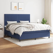 Giroletto a Molle con Materasso Blu 160x200 cm in Tessuto cod mxl 34770