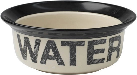 Acqua per animali domestici in ceramica, 2 tazze, diametro 15,2 cm, altezza 6,3 cm, per piccoli e medi animali, naturale
