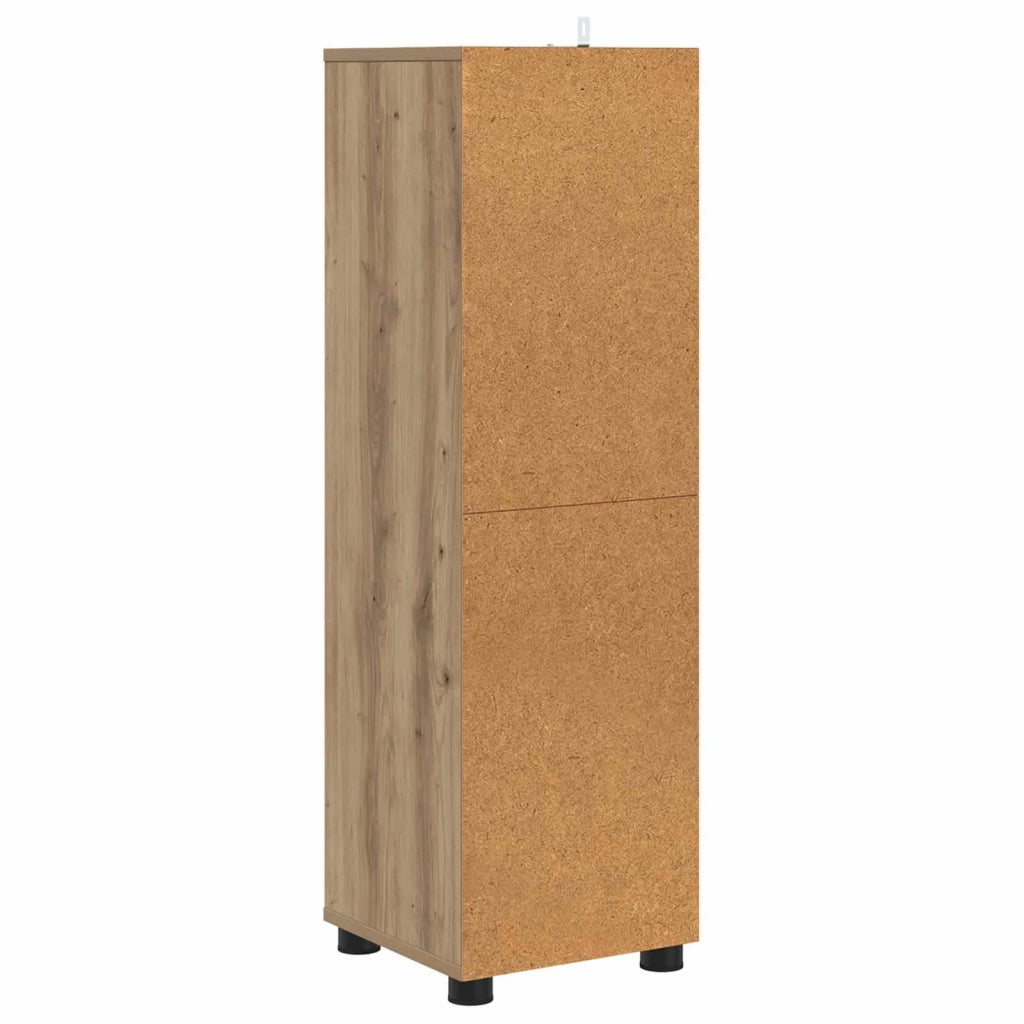 Mobile da Bagno con porta Rovere artigianale 30,5 x 30 x 101 cm 888746