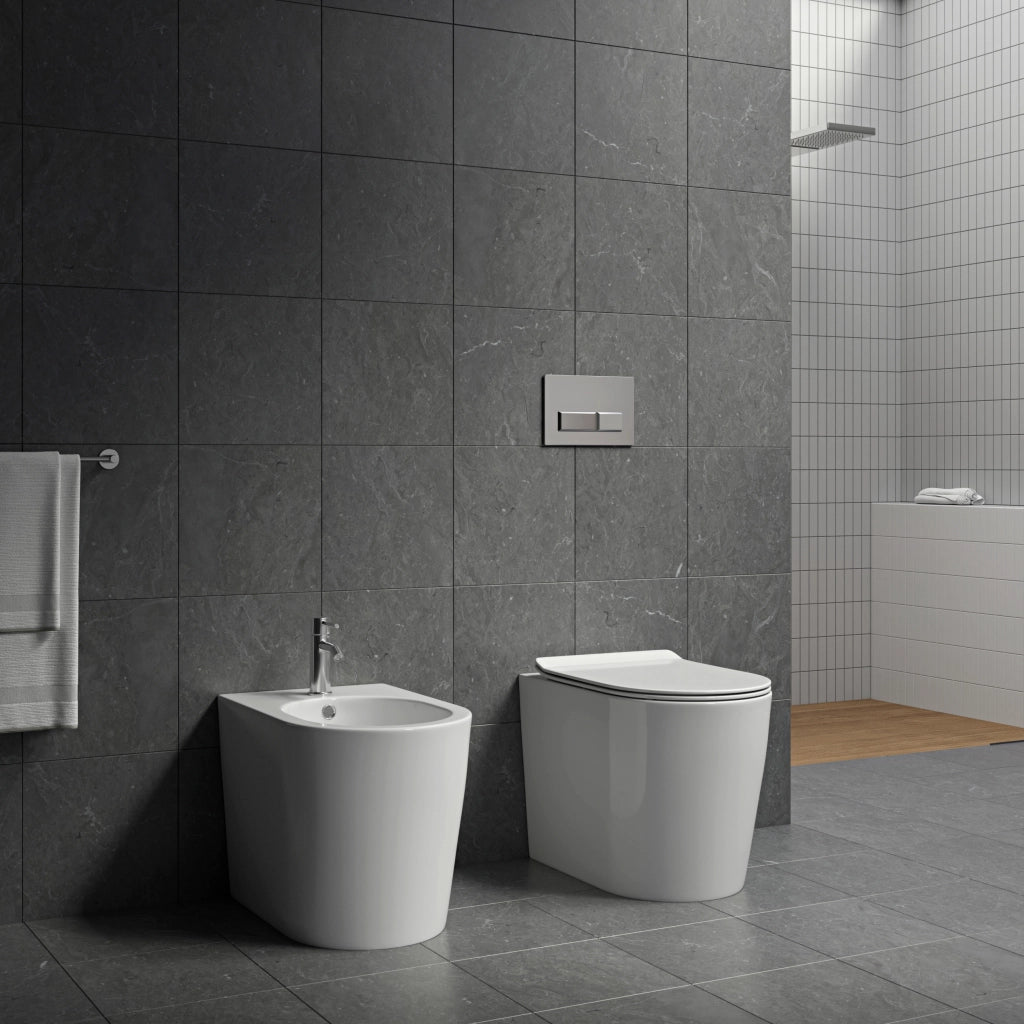 Sanitari filo pavimento WC, Bidet, Copriwater soft-close MAESTRALE Bianco