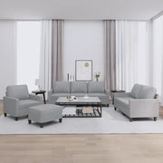Set di Divani 4 pz con Cuscini Grigio Chiaro in Tessutocod mxl 83122