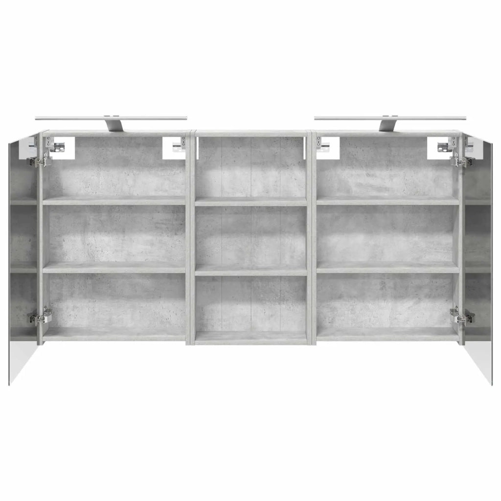 Set di Armadi da Bagno | Armadio da bagno con lo scaffale 3 pz 140 x 14,5 x 70 cm