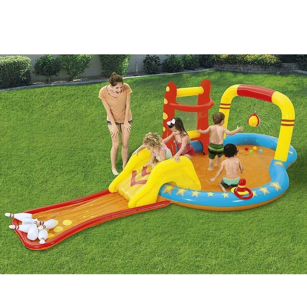 Trade Shop - Piscina Gonfiabile Play Center Piccolo Campine Bambini 435x213x117cm Sport 53068 -