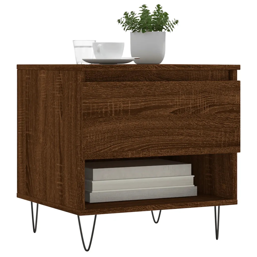 Tavolino da Salotto Rovere Marrone 50x46x50cm Legno Multistrato 830922