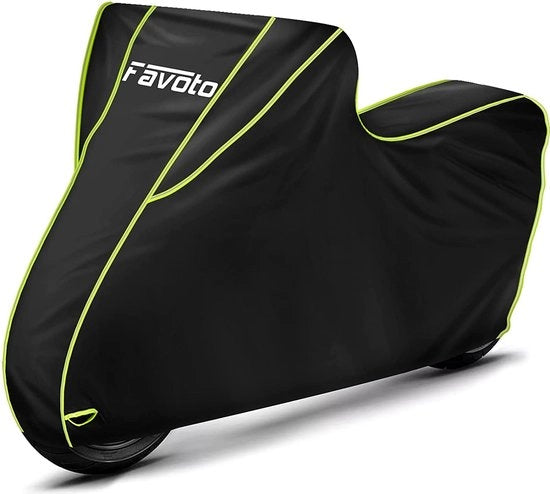 Hoes motore universale impermeabile con fessure a slot, garage motore invernale impermeabile per scooter, copertura motore impermeabile con fessure di chiusura e tasca di stivaggio.