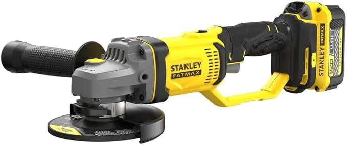 Stanley FatMax SFMCG400M2K – Smerigliatrice Angolare 18 V 125 mm 2 Batteria 4Ah