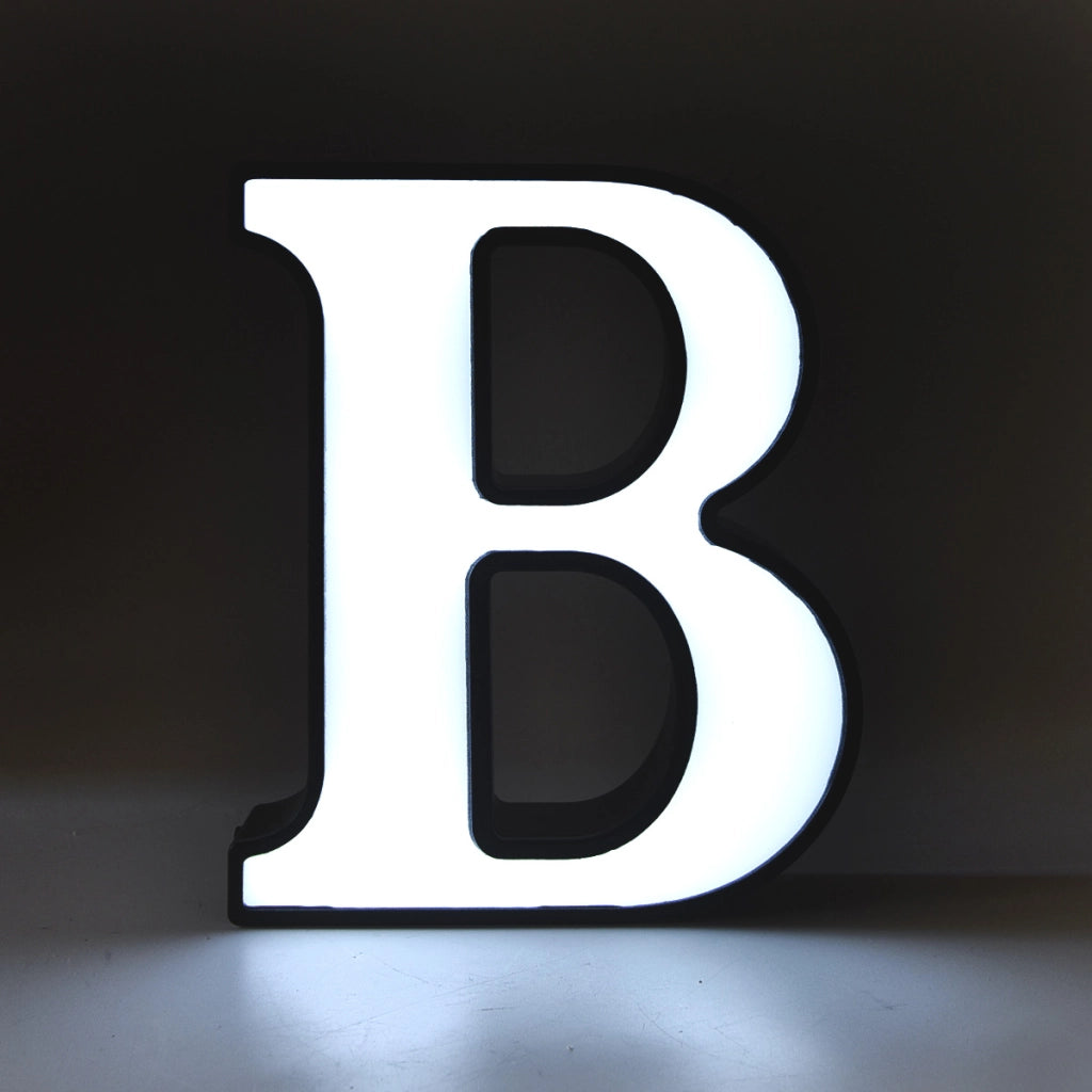 DECORAZIONE LUMINOSA LED A BATTERIA LETTERA B - IDEALE PER EVENTI COMPLEANNI E DECORAZIONI PER LA CASA