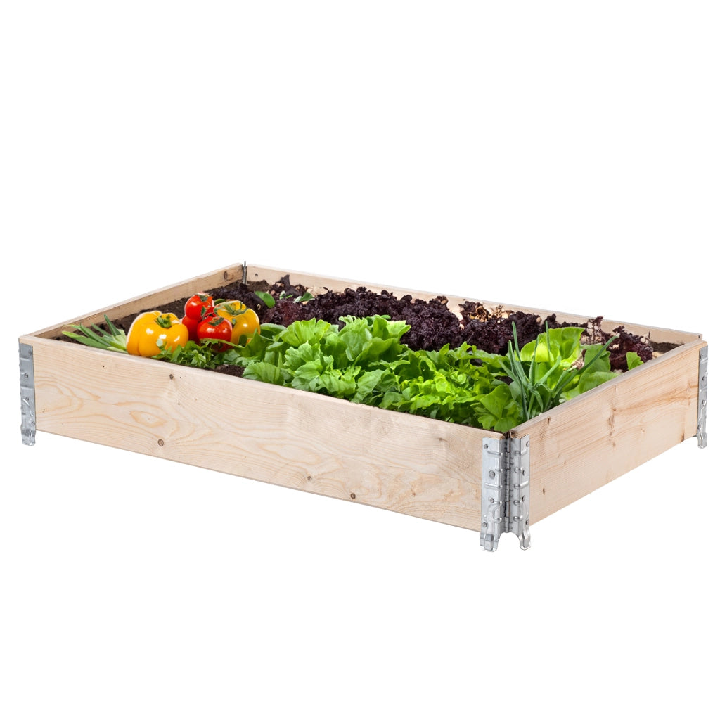 KADAX Prolunga per pallet in legno 120 x 80 cm Contenitore per erbe aromatiche