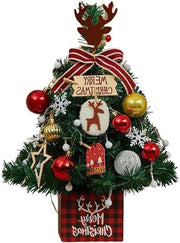 Albero di Natale Mini con Illuminazione per Decorazione di Natale - 50 cm