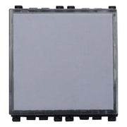 Pulsante Targa Portanome 2P 2M Campanello Colore Nero Compatibile Con Vimar Arke