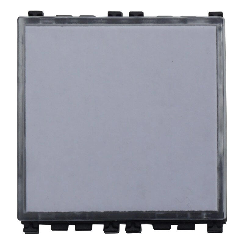 Pulsante Targa Portanome 2P 2M Campanello Colore Nero Compatibile Con Vimar Arke