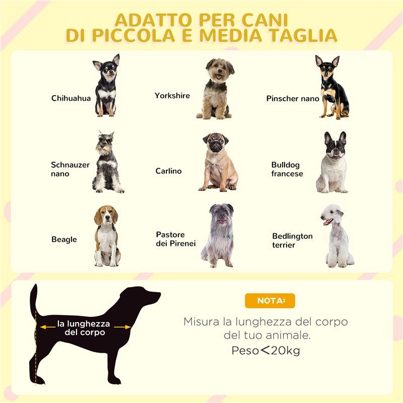 CASETTA PER CANI CON FINESTRELLE E INGRESSO A TENDA IN LEGNO DI ABETE 90X62X71 CM GRIGIO CHIARO