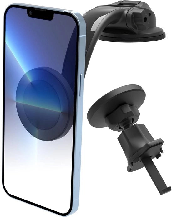 Otturatore magnetico per auto 3 in 1 - Per cruscotto, ventilatore e parabrezza