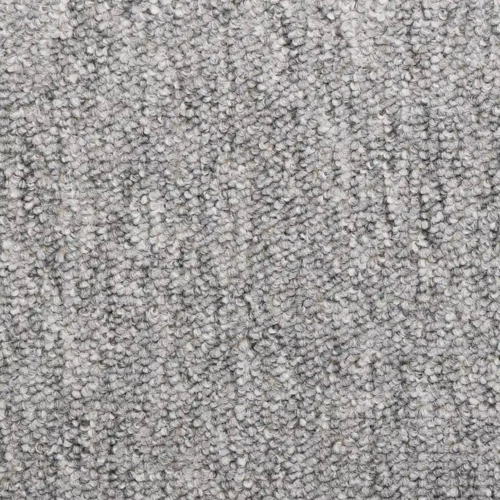 vidaXL Tappetini per scale 30 pz 65x21x4 cm Grigio chiaro Bordo rettangolare