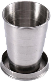 Bicchiere Opvougabile - Prodotto in Acciaio Inossidabile - Telescopico - 3 Dimensioni (75ml/140ml/240ml) - Ideale per Attività All'Aperto - Bicchiere Opvougabile