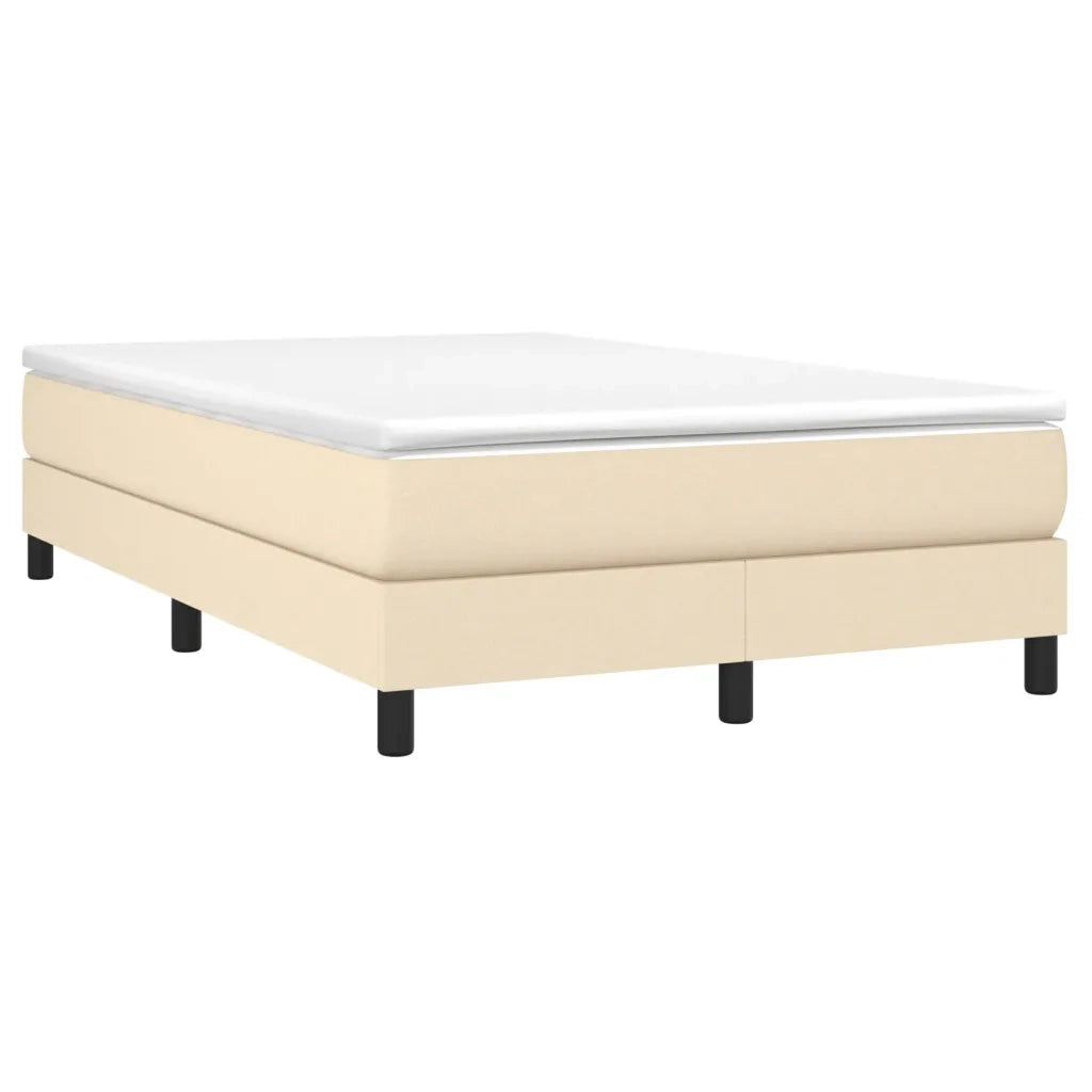 Struttura Letto a Rete a Molle-Giroletto Crema 120x200 cm Tessuto 624395