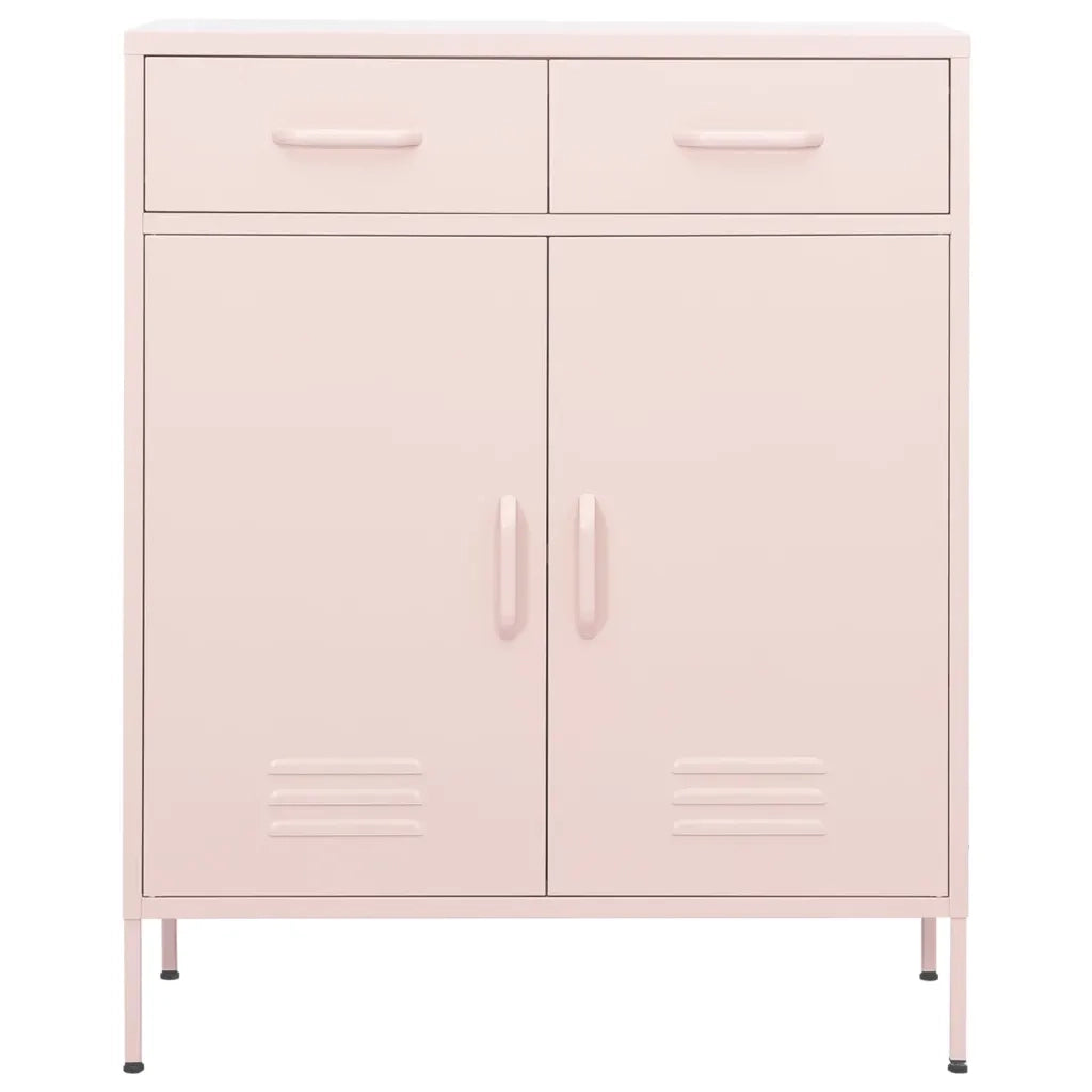 Armadietto Rosa 80x35x101,5 cm in Acciaio 336157