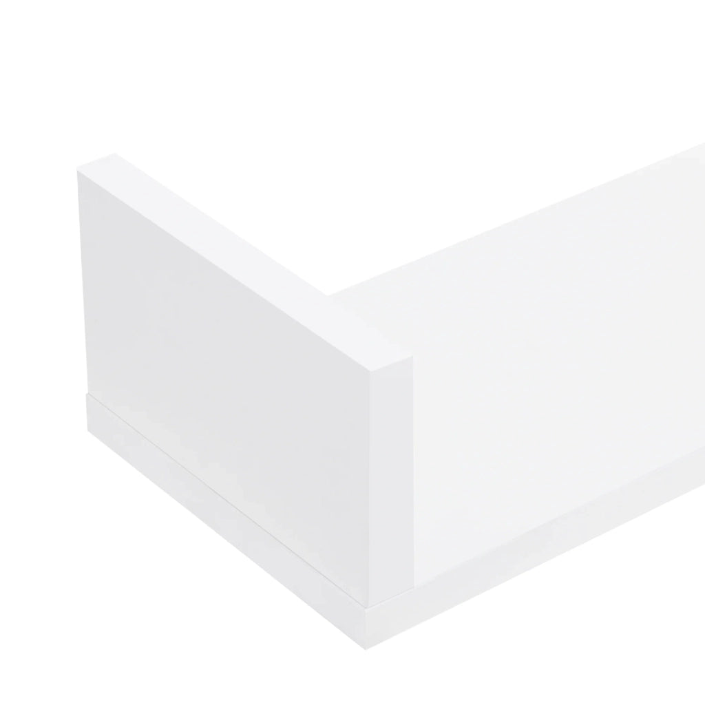 Set di 3 mensole da parete set di mensole sospese in diverse dimensioni capacità di carico 6 kg bianco opaco 03_0005795