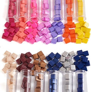 260 pezzi di rocailles in vetro quadrato, Tila-kralen, glas piatto, mini-ponykralen per creare collane, bracciali e accessori in più strati