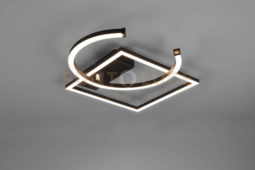PIVOT PLAFONIERA LED 23,5W 2800lm, 3000K NERA CON SNODO DIMMERABILE L. 54CM