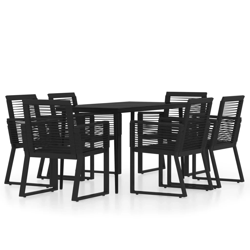 Set da pranzo da giardino nero da 7 pezzi 02_0014033