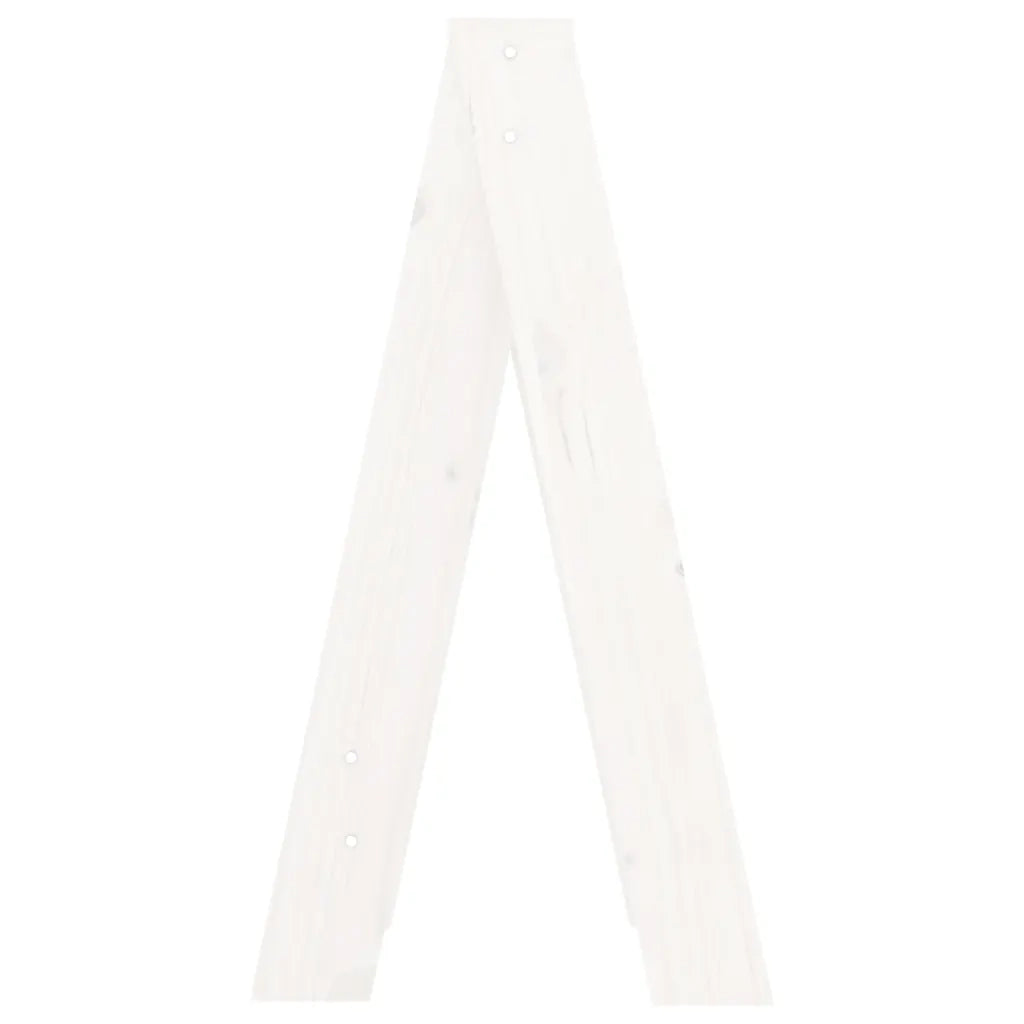 Sgabelli 2 pz Bianchi 40x40x75 cm in Legno Massello di Pino cod mxl 50190