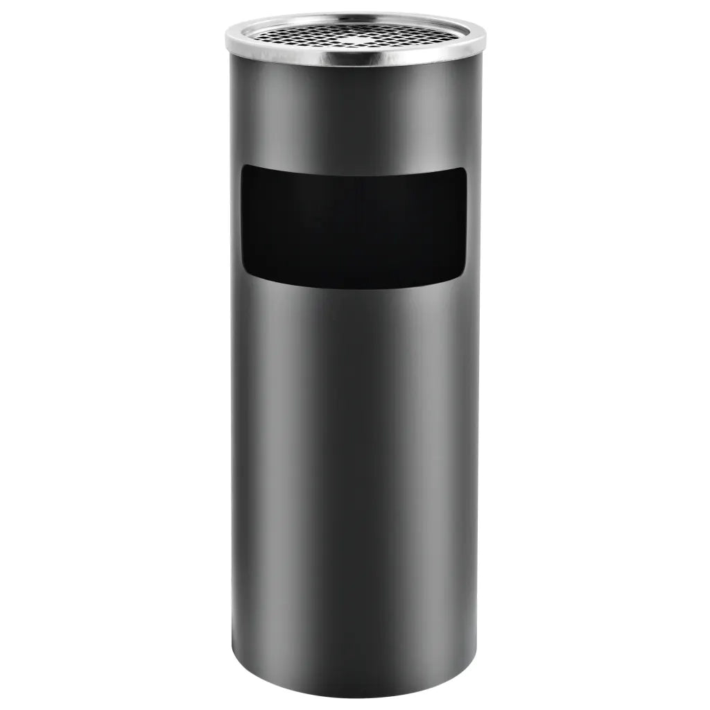 Pattumiera con Posacenere da Albergo 30 L Acciaio Grigio CFW2606586